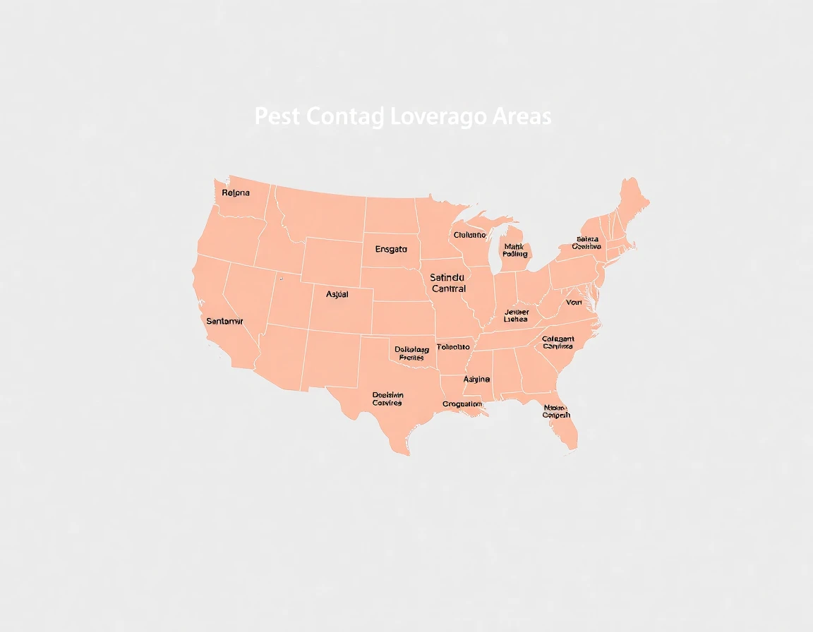 Pest Control Service Areas Map